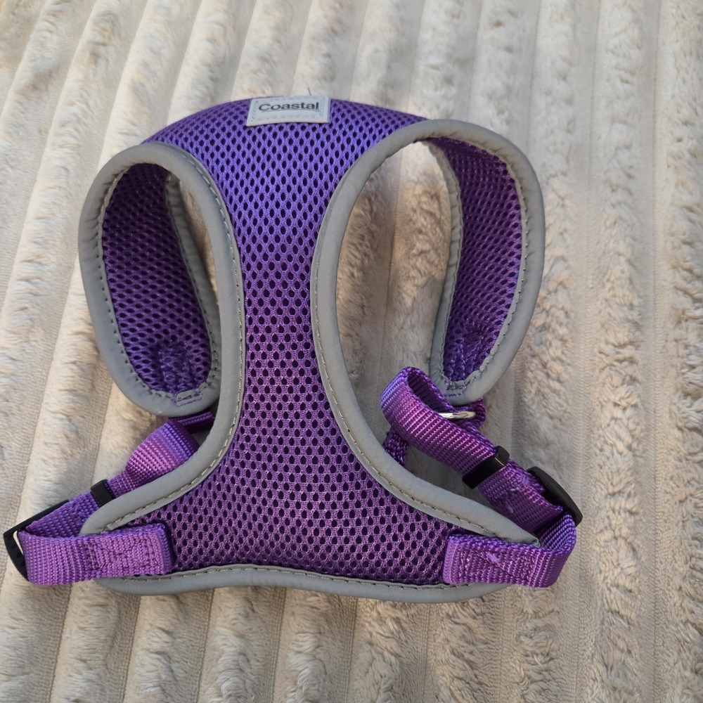 Coastal Pet Comfort Soft Reflective Wrap Adjustable Dog Harness Purple Small